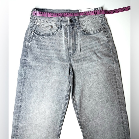 American Eagle Women’s Super High Rise Baggy Straight Jeans Size- 2 Regular - Picture 3 of 11